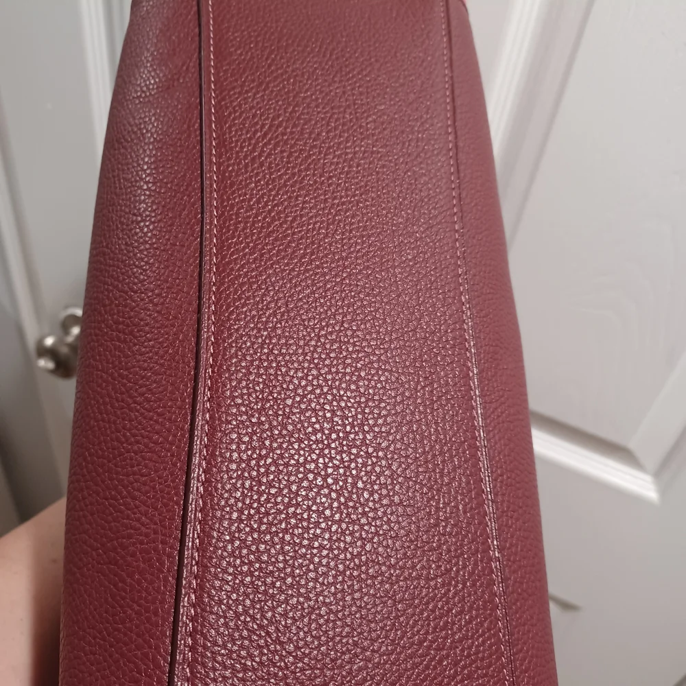 Coach Dalton 31 Shoulder Bag Pink Burgundy And Cream - Picture 7 of 11